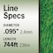 T Terre Commercial Grade Dual Strength .095 Square Weed Eater Trimmer Line Spool Length 774 ft. 5744030095 - alternate 3
